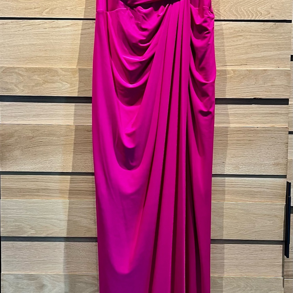 Fuschia pink formal gown